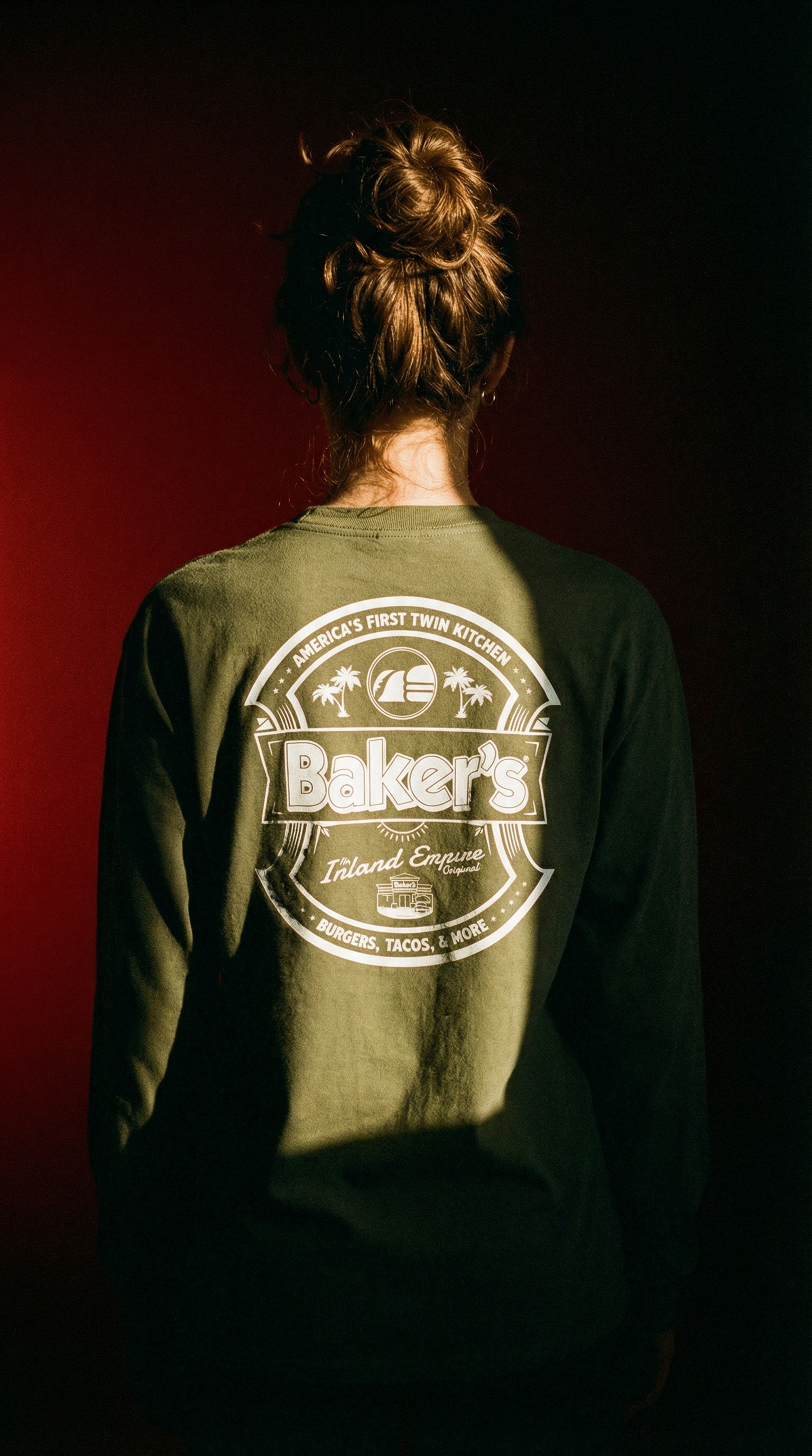 Baker’s “Inland Empire Original Emblem” Premium Long Sleeve Shirt Dark