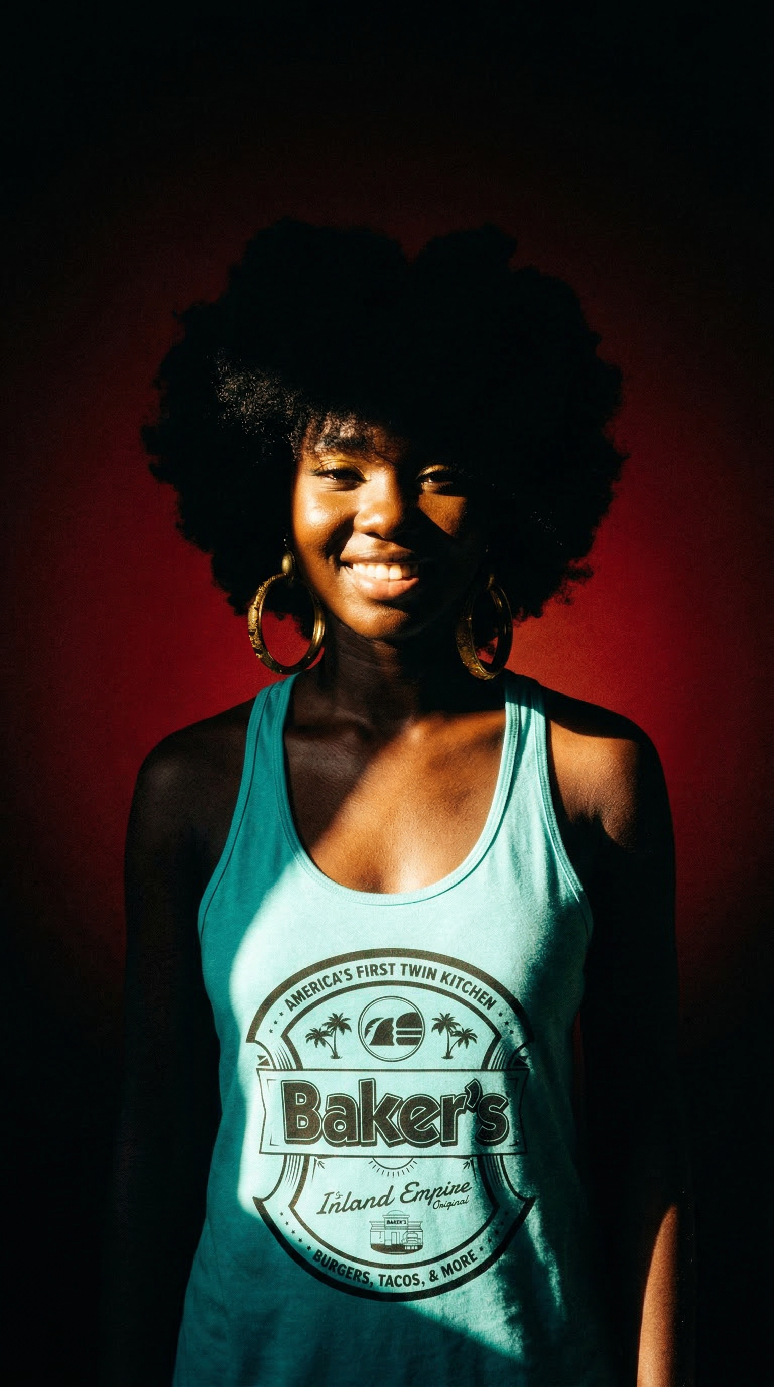 Baker’s “Inland Empire Original Emblem” Women's Racerback Tank Light