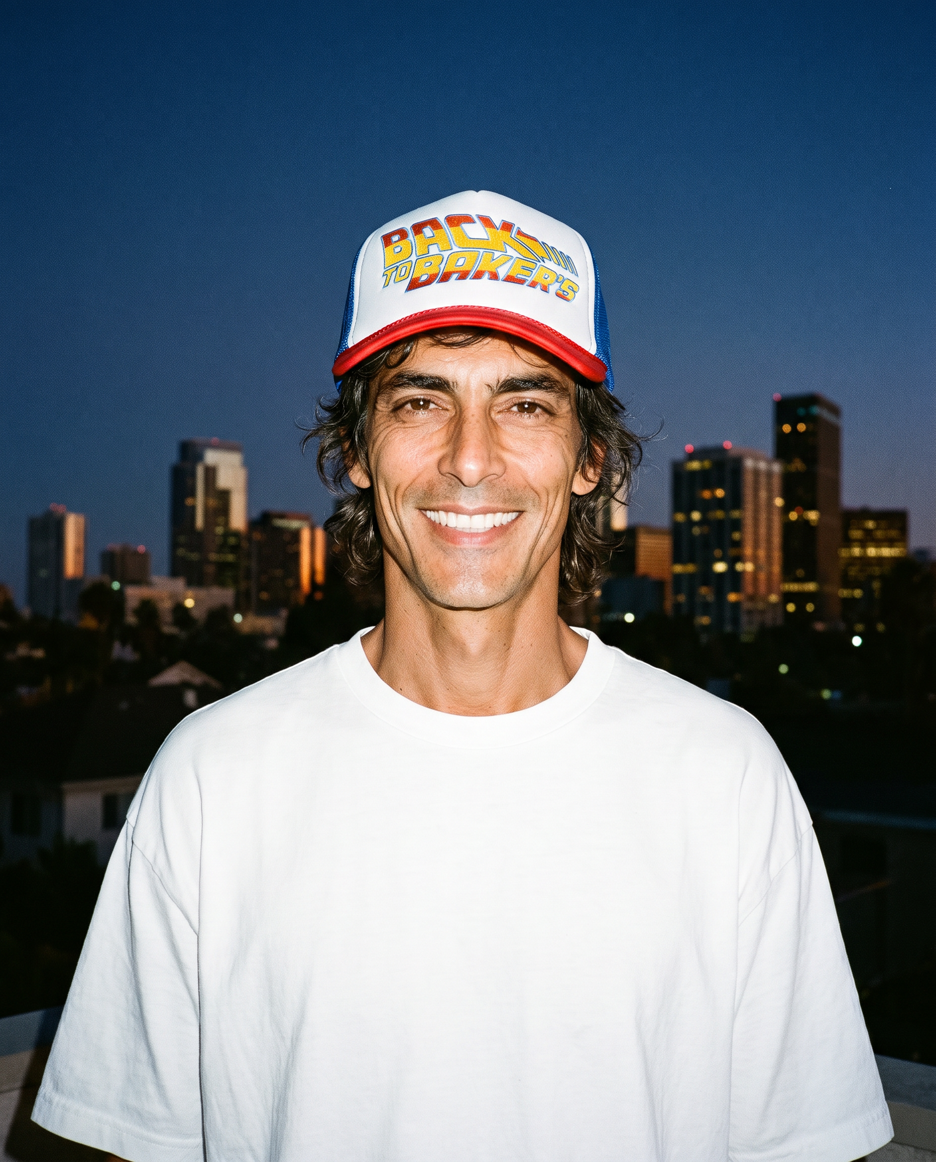 Back to Baker's Foam Trucker Hat with Embroidery