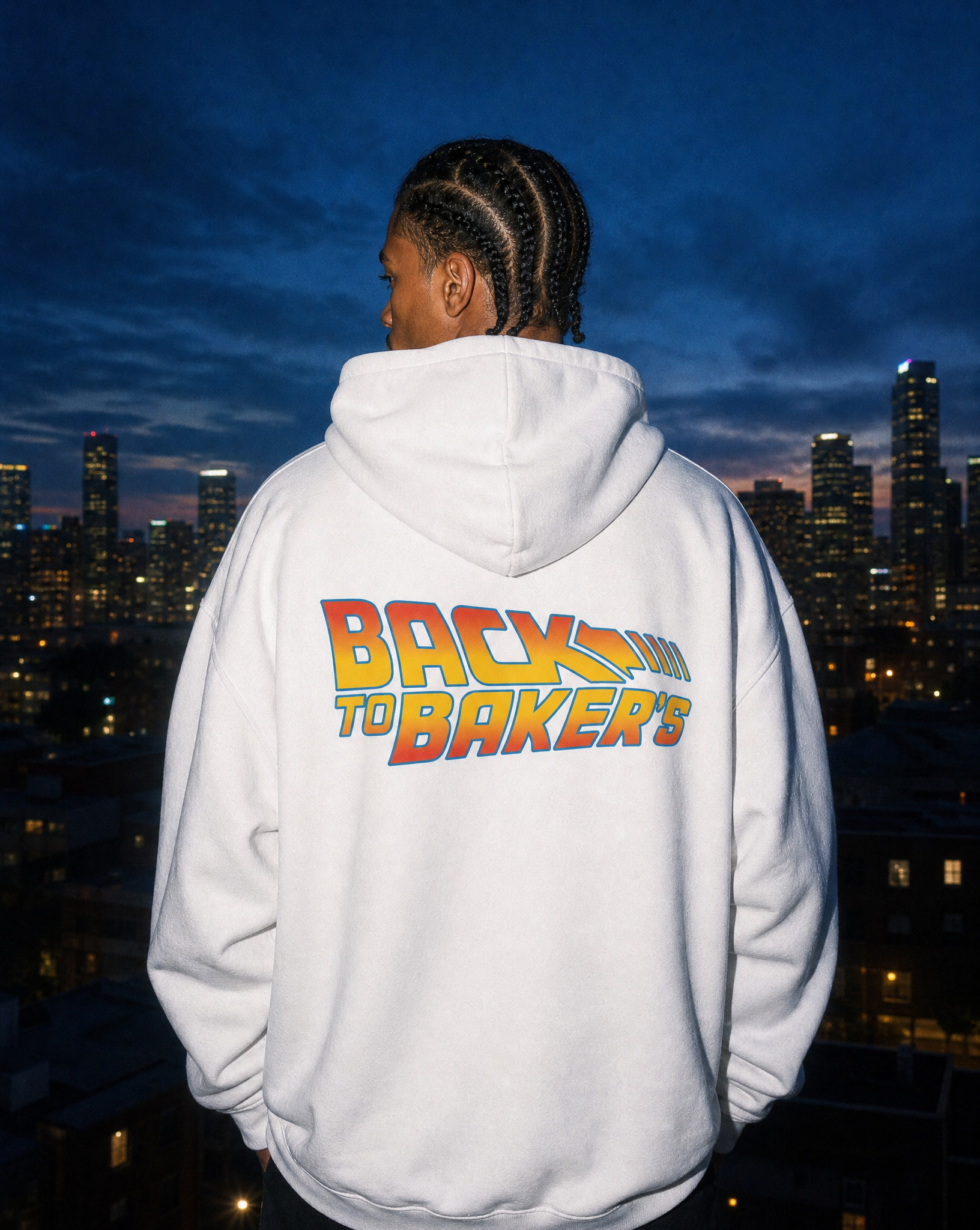 Back to Baker's Men's Box Hoodie Light