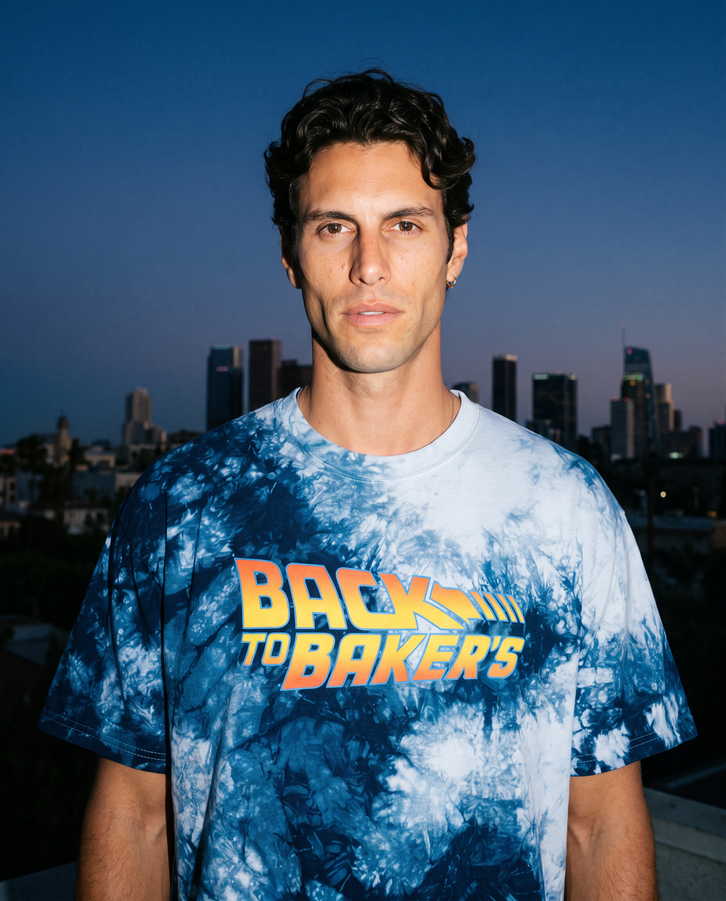 Back to Baker's Oversized Tie-Dye T-Shirt