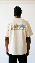 Baker's Burgers,Tacos & More Men’s Box Tee