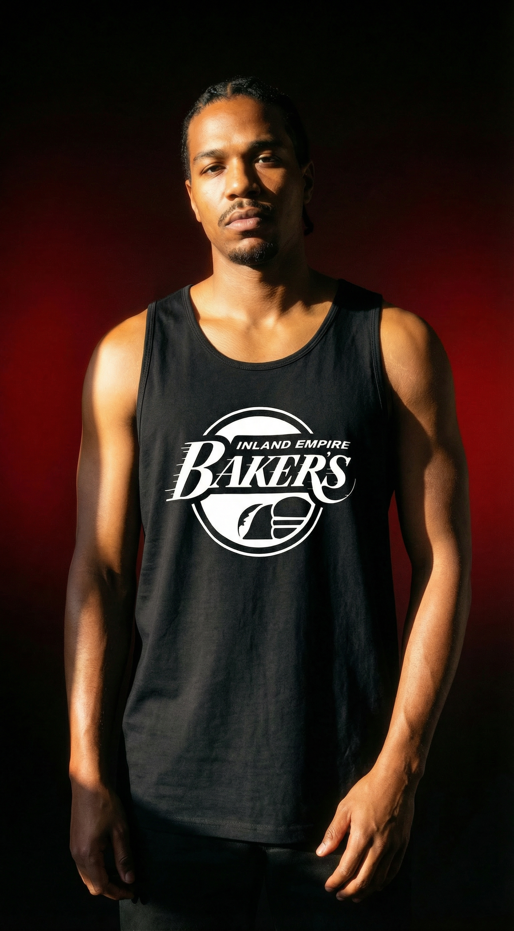 Baker’s Speed Logo Men’s Premium Tank Dark