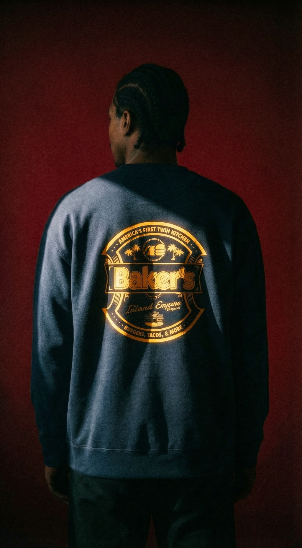 Baker's “Inland Empire Original Emblem” Unisex Premium Sweatshirt Dark
