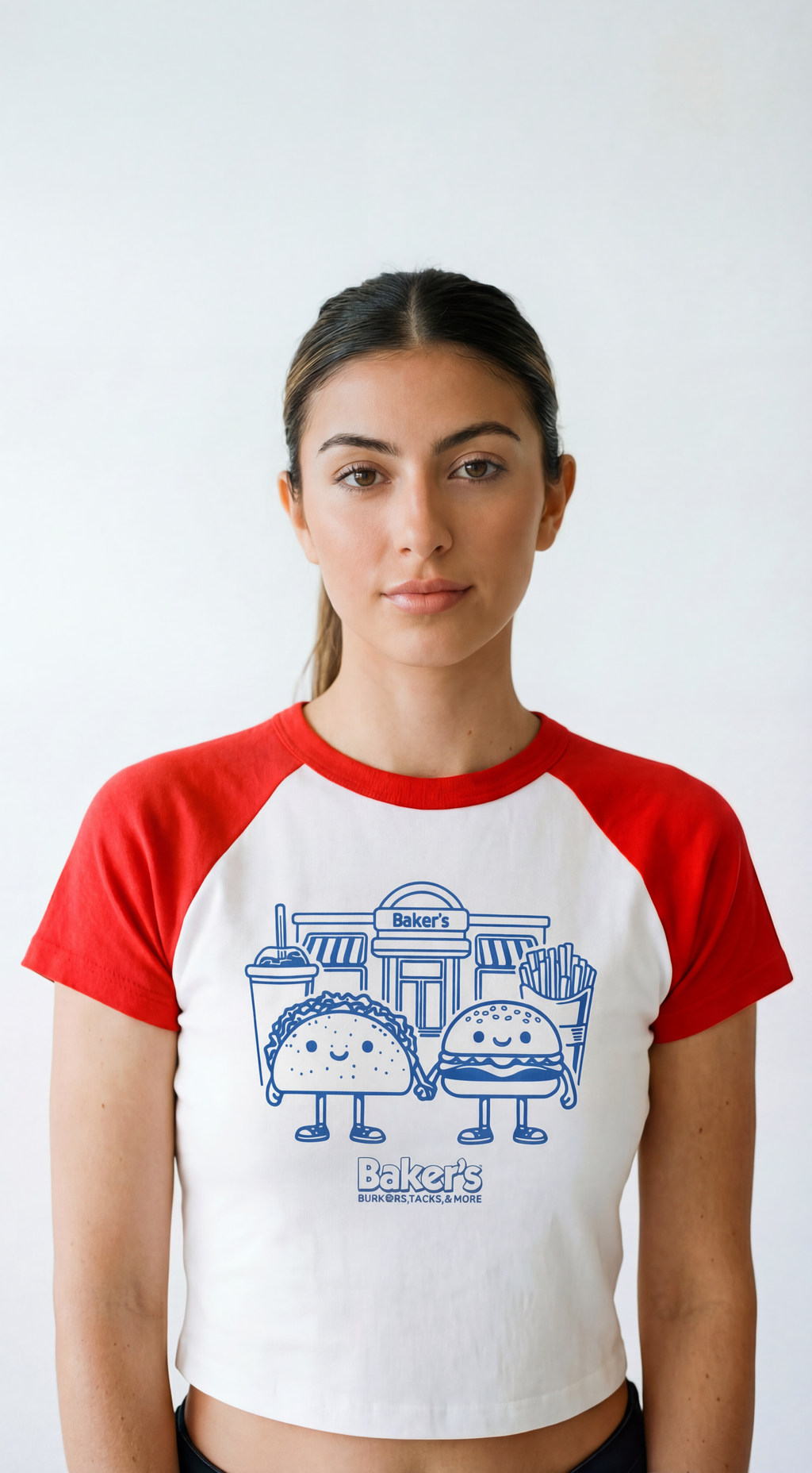 Baker’s Twin Kitchen Meal Micro Rib Raglan Baby Tee