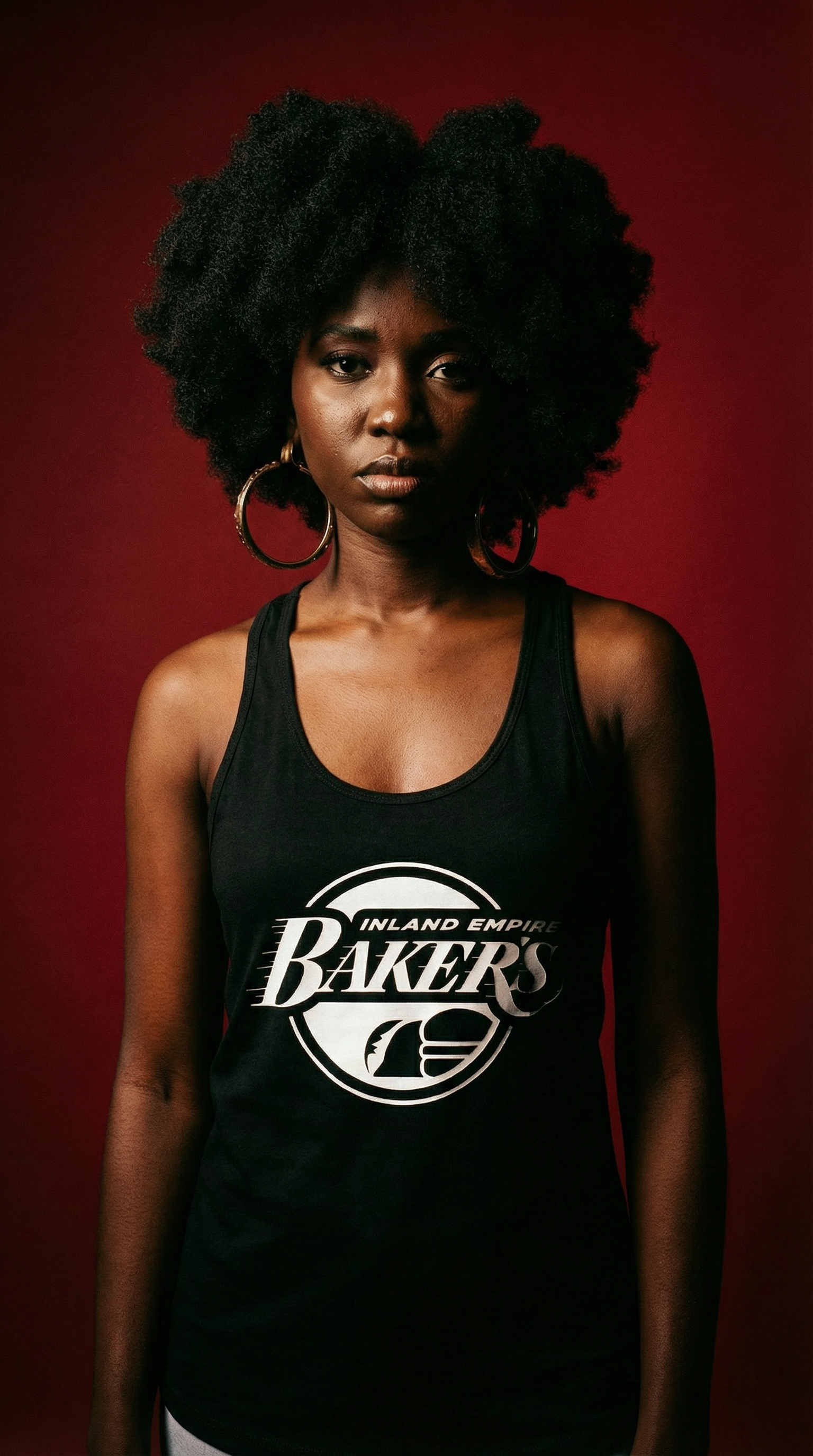 Baker’s Speed Logo Women's Racerback Tank Dark