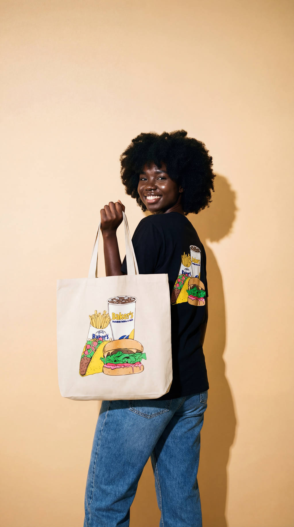 Baker’s “Twin Kitchen Since 1952” Large Organic Market Tote
