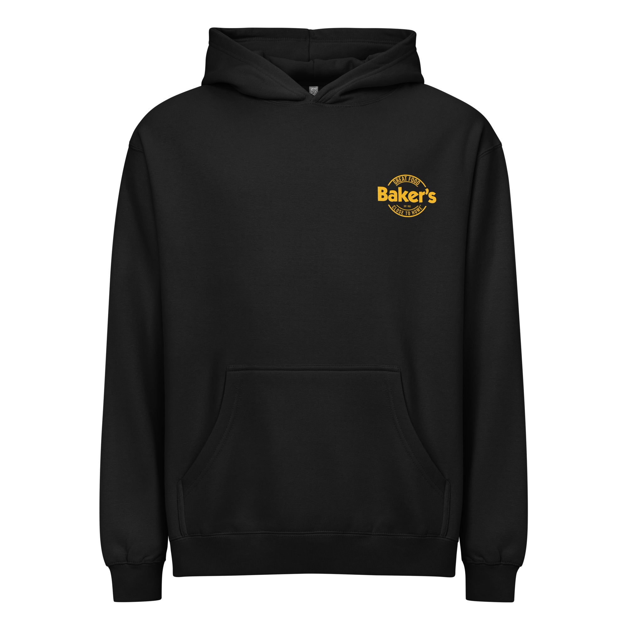 Baker's Speed Logo Box Hoodie Dark – Baker's Drive Thru