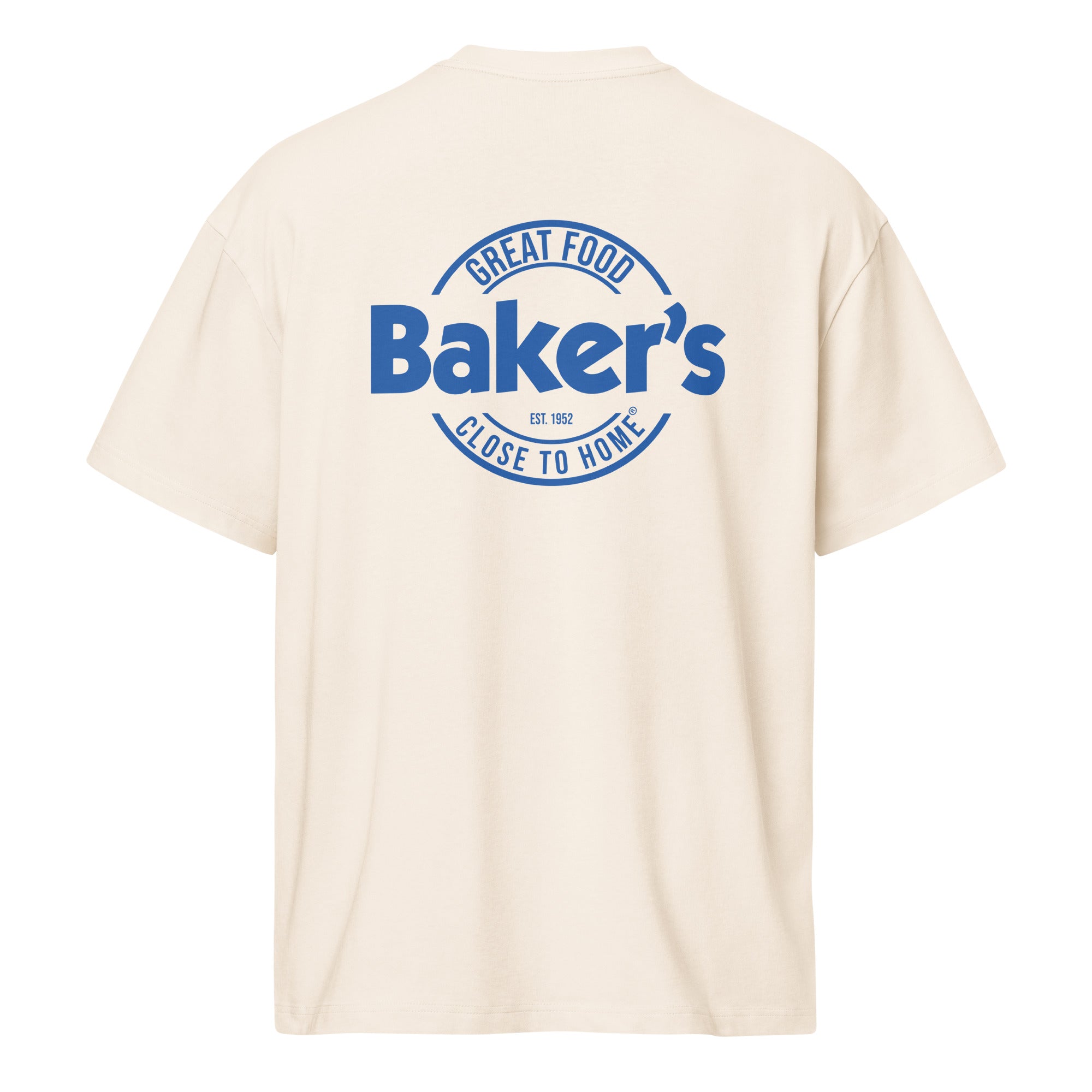 Baker's MC Close To Home Men's Box Tee Light – Baker's Drive Thru