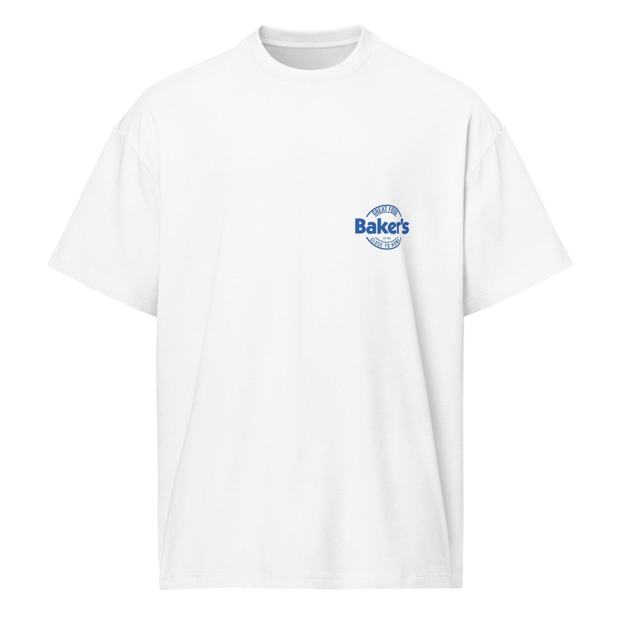Baker's MC Close To Home Men's Box Tee Light – Baker's Drive Thru